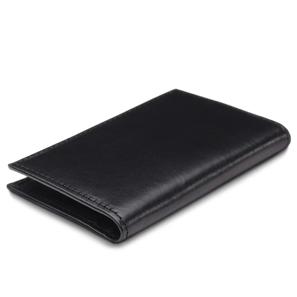 Bosca 441-59 Folding Wallet Men's OS Black Old Leather Calling Card Case UPS1348